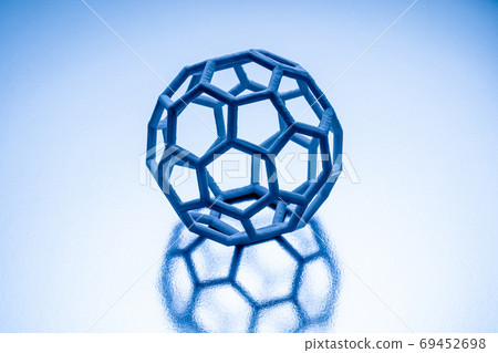 Carbon fullerene graphene honeycomb structure 69452698