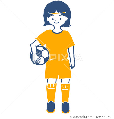 Women's soccer, front illustration Women's soccer, front illustration 69454260