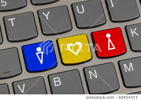 Keyboard with Love keys 69454353