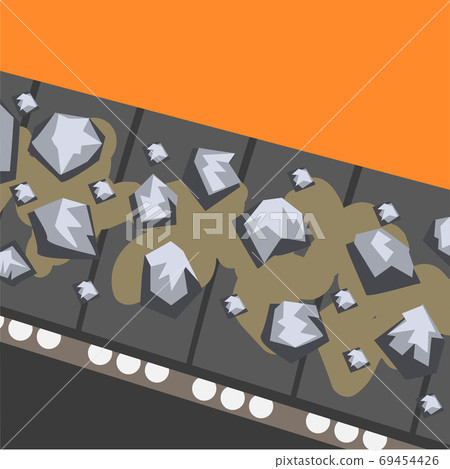 Ore Production Line, Steel and Alloys Production, Mining and Metal Extraction, Metallurgical Industry Concept Vector Illustration Ore Production Line, Steel and Alloys Production, Mining and Metal Extraction, Metallurgical Industry Concept Vector Illustration 69454426
