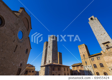 San Gimignano medieval town in Tuscany Italy 69455424