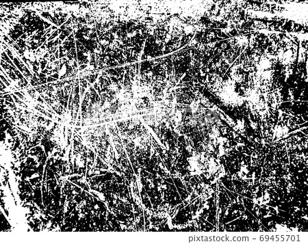 Black and white grunge. Distress overlay texture. Abstract surface dust and rough dirty wall background concept.  Distress illustration simply place over object to create grunge effect. Vector EPS10. 69455701