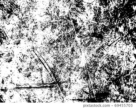 Black and white grunge. Distress overlay texture. Abstract surface dust and rough dirty wall background concept.  Distress illustration simply place over object to create grunge effect. Vector EPS10. 69455703