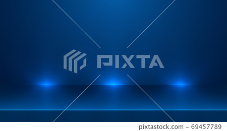 Blue empty room studio used for background and display of content design. banner for advertise product on website. Illustration design. Blue empty room studio used for background and display of content design. banner for advertise product on website. Illustration design. 69457789