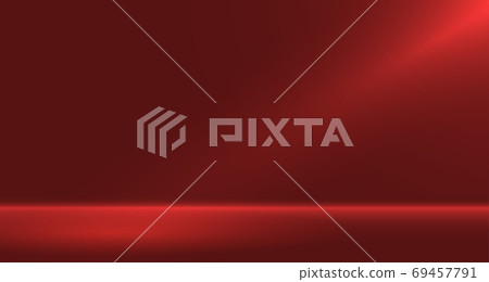 red empty room studio used for background and display of content design. banner for advertise product on website. vector Illustration design. red empty room studio used for background and display of content design. banner for advertise product on website. vector Illustration design. 69457791