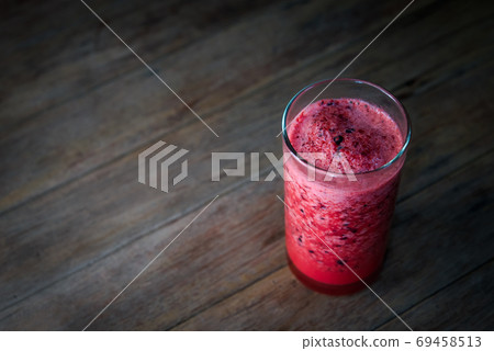 Karonda Fruit spinning with ice smoothie juice Karonda Fruit spinning with ice smoothie juice 69458513