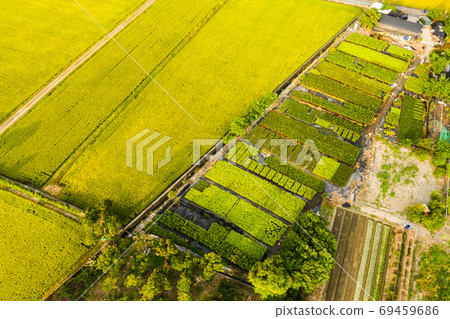 aerial view of farm aerial view of farm 69459686