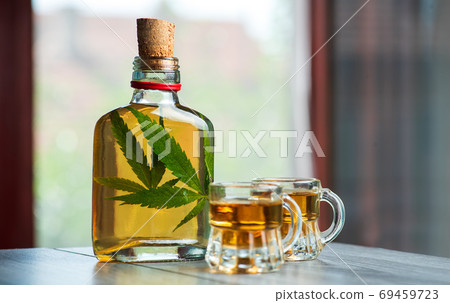 Drink like whiskey brandy or schnapps infused with marijuana lea 69459723