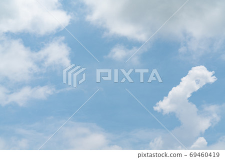White cloud and blue sky background with copy space White cloud and blue sky background with copy space 69460419