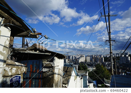 胡同，天空，雲彩，重建 69460422