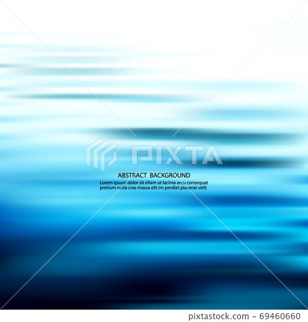 Sea pattern with waves. Place for your text. Template frame design for banner, placard, invitation. Blue vector background. 69460660