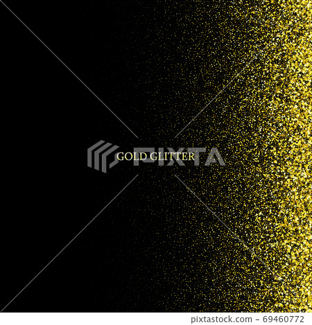 Vector luxury black background with gold sparklers eps10 69460772