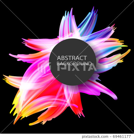 Modern colorful flow poster. Wave Liquid shape color background. Art design for your design project. Vector illustration 69461177