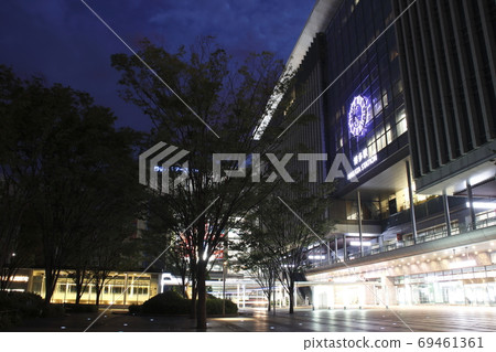 JR博多站（博多出口）在清晨 69461361