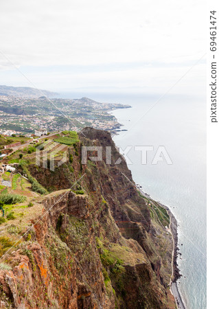 Cabo Girao View. The view looking towards Funchal from Cabo Girao viewpoint on the Portuguese island of Madeira. Cabo Girao View. The view looking towards Funchal from Cabo Girao viewpoint on the Portuguese island of Madeira. 69461474