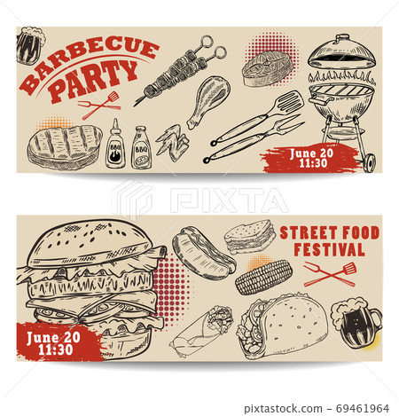 bbq background invite