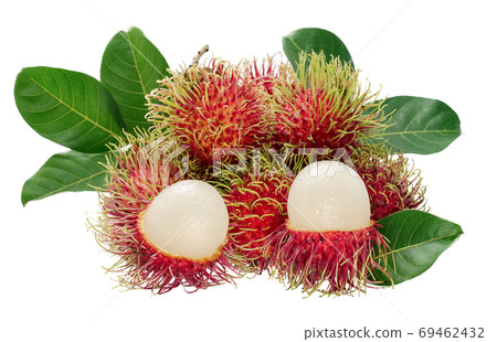 Rumbutan fruits isolated on white background 69462432