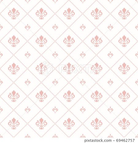 Seamless Vector Pattern. Royal Lilies Seamless Vector Pattern. Royal Lilies 69462757