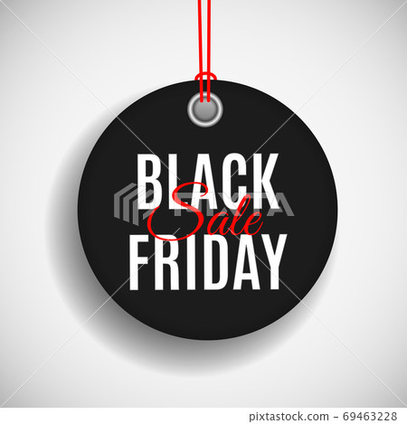 Black Friday Sale Label Template. Vector Illustration 69463228