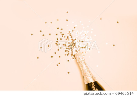 Close-up of champagne explosion Close-up of champagne explosion 69463514