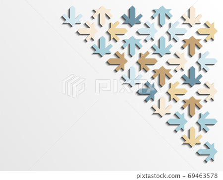 Geometric diagonal modern background, corner design. Arabic 3d isometric color geometric mosaic vector pattern for background, card, banner. Geometric diagonal modern background, corner design. Arabic 3d isometric color geometric mosaic vector pattern for background, card, banner. 69463578