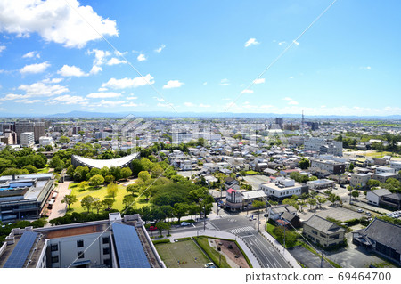 Cityscape of Saga City, Saga Prefecture Cityscape of Saga City, Saga Prefecture 69464700