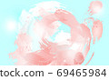 Soft splash background in rose red tints in motion. Abstract vector design element for landing page, web, banner, poster 69465984