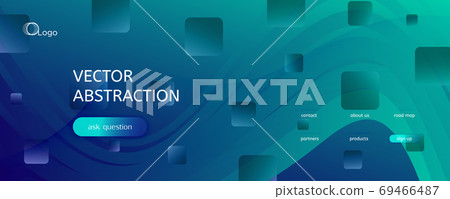 Dark Dynamic Wave. Fluid Abstract Concept. Color - Stock Illustration ...