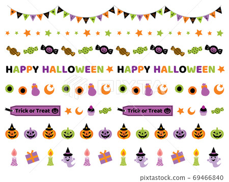 Halloween Border Illustration 69466840