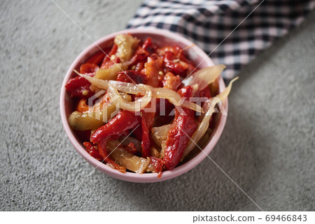 escalivada, typical vegetables dish of Catalonia, Spain 69466843