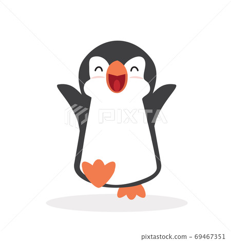 Cute Penguin cartoon minimal flat Cute Penguin cartoon minimal flat 69467351