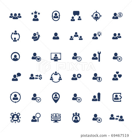 Human resources, HR, personnel, management icons Human resources, HR, personnel, management icons 69467519
