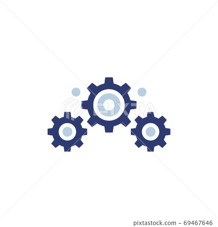 sprockets vector icon on white sprockets vector icon on white 69467646