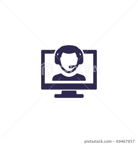 online customer service icon, vector online customer service icon, vector 69467857