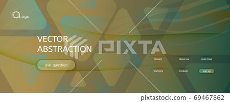 Camouflage Landing Page Design. 3d Flow Lines  69467862