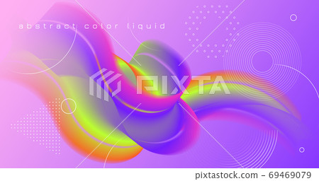 Gradient Color Fluid. Flow Wallpaper. Graphic - Stock Illustration  [69469079] - PIXTA