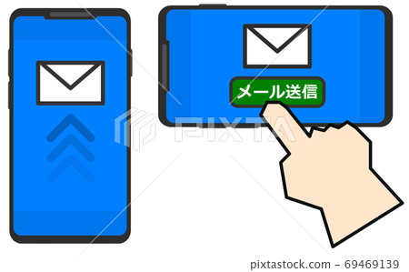使用智能手機檢查郵件的插圖 使用智能手機檢查郵件的插圖 69469139