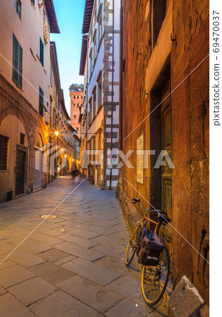 A street in Lucca, Italy 69470037