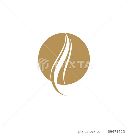 Hair wave logo vector icon Hair wave logo vector icon 69471523