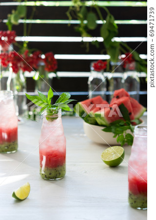 Cold refreshing watermelon juice 69471739