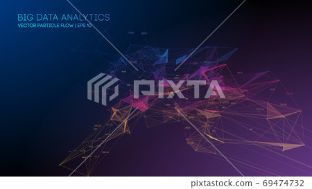 Big Data Analytics Blockchain technology background. Colorful triangle particles background. EPS 10. Business background. Big Data Analytics Blockchain technology background. Colorful triangle particles background. EPS 10. Business background. 69474732