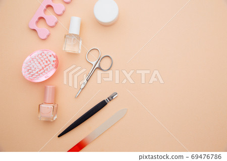 Nail care accessories. Professional steel manicure tools. Nail care accessories. Professional steel manicure tools. 69476786