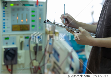 Dialysis in end stage renal disease patient 69477014