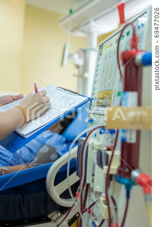 Dialysis in end stage renal disease patient Dialysis in end stage renal disease patient 69477026
