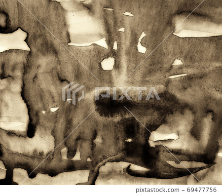 Abstract watercolor on paper texture as background. In Sepia ton Abstract watercolor on paper texture as background. In Sepia ton 69477756