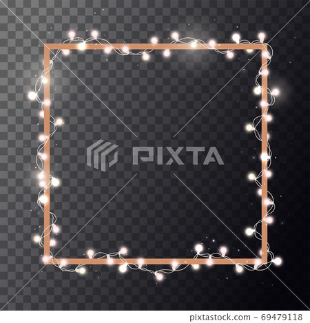 Christmas Lights Border 69479118