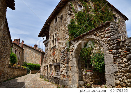 The city of Pérouges, the medieval city of France The city of Pérouges, the medieval city of France 69479265