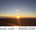 One day sunrise at Kujukuri beach 69481998
