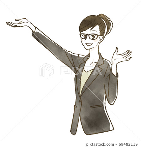 穿著西裝的女人正在指導 69482119