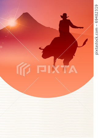Japanese New Year's card Zodiac background Japanese New Year's card Zodiac background 69482319